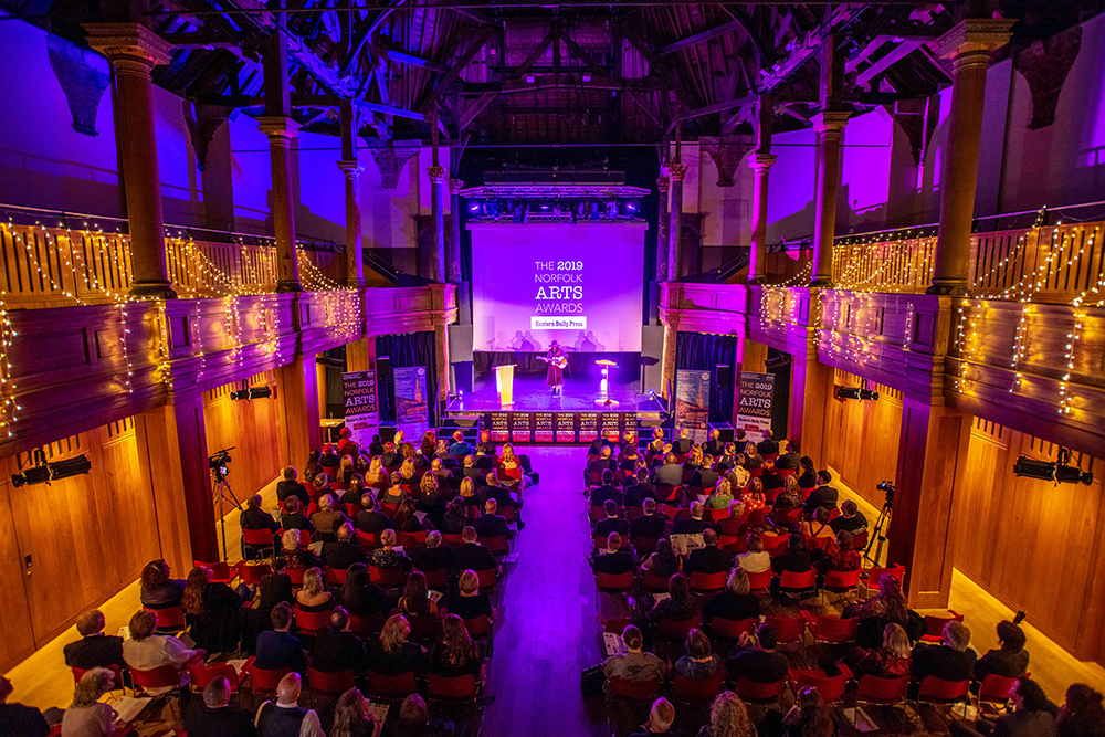 The 2019 Norfolk Arts Awards at St George's Theatre, Great Yarmouth. Photo credit ©Simon Finlay Photography.